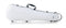 GEWA PURE 1.8 Shaped Violin Case - Polycarbonate Shell - White/Black