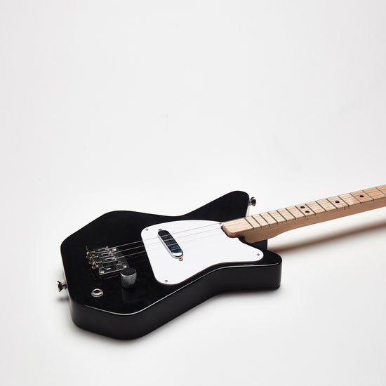 Loog Pro Electric 3‑String Kids Guitar - Black - LGPROEK