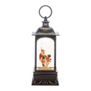 Melrose LED Snow Globe Lantern with Santa and Snowman 10.5"H