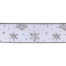 Melrose Metallic Snowflake Ribbon (Set of 2)