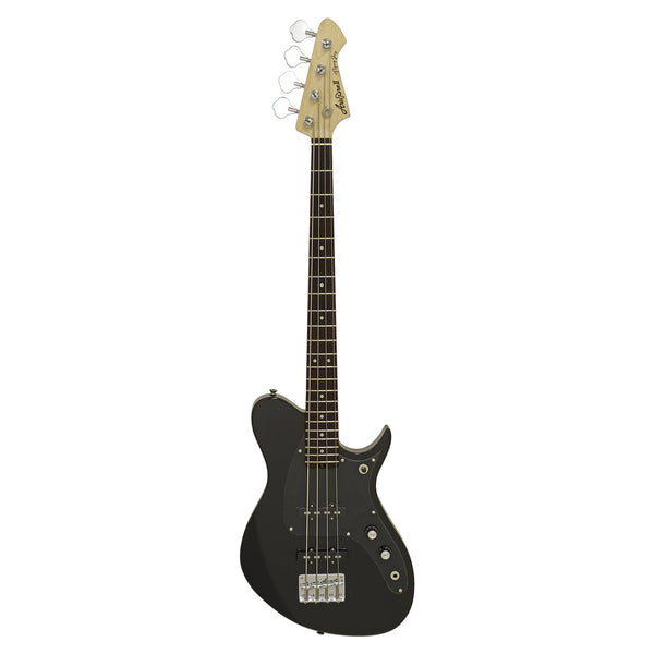 Aria JET-B-BK 4-String Electric Bass Guitar – Black Finish