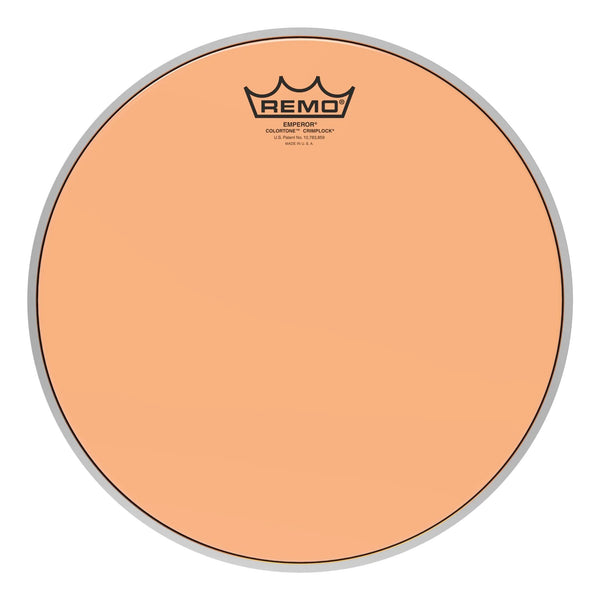Remo Emperor Colortone Crimplock Orange 12" Tenor Drumhead - BE-0312-CT-OGMP