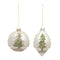 Painted Snowy Pine Tree Ball Ornament (Set of 6)