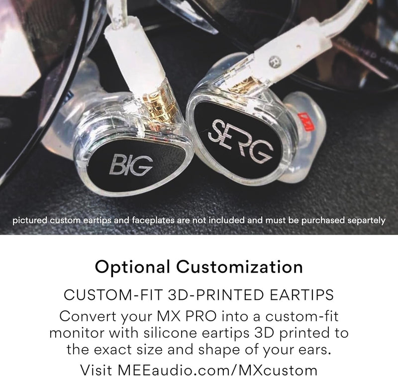 MEE Audio MX4 PRO Quad‑Driver Modular In‑Ear Monitors Clear – EP‑MX4PRO‑CL
