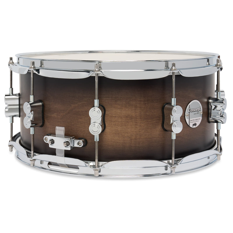 PDP Concept Maple 6.5x14 Snare Satin Charcoal Burst Lacquer PDCM6514SSSCB