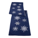 Melrose Embroidered Snowflake Table Runner 72"L