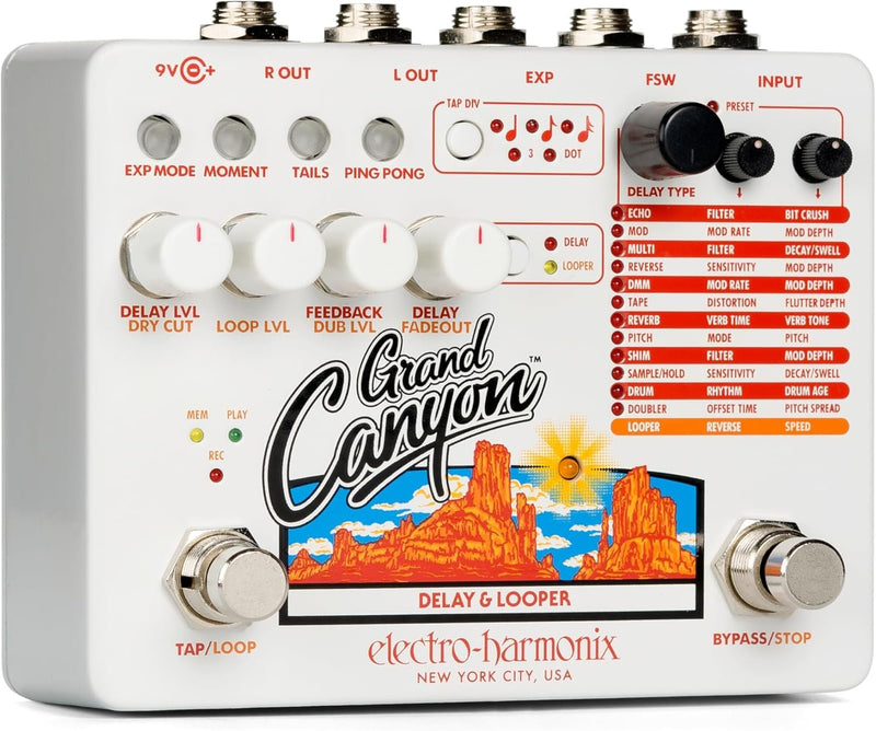 Electro-Harmonix Grand Canyon Delay & Looper Guitar Pedal