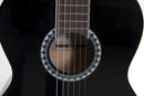GEWA Basic 4/4-Size Classical Guitar Set - Black Finish w/ Gig Bag and Tuner