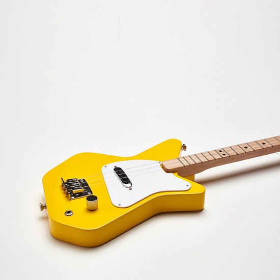 Loog Pro Electric 3‑String Kids Guitar - Yellow - LGPROEY
