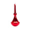 Modern Red Finial Drop Ornament (Set of 6)