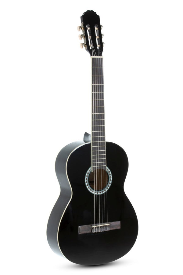 GEWA Basic Plus 4/4-Size Classical Guitar – Black High-Gloss Finish