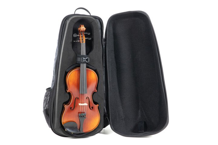 GEWA Space Bag 1/2-1/4 Size Violin Backpack with Bow Case - Titanium