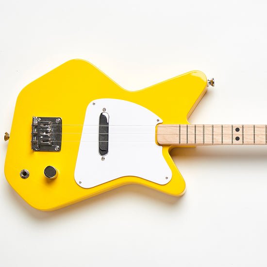 Loog Pro Electric 3‑String Kids Guitar - Yellow - LGPROEY