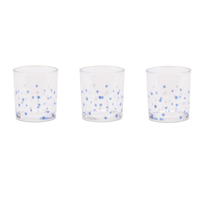 Melrose Dotted Glass Votive Candle Holder (Set of 3)