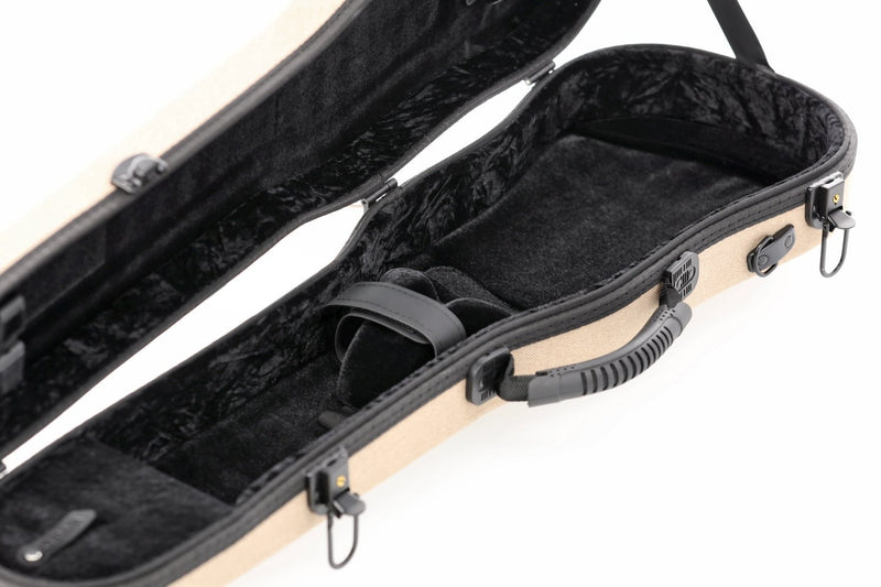 GEWA Bio-A Shaped 4/4 Violin Case Beige with Backpack Straps