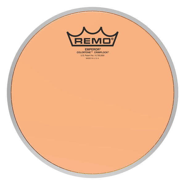 Remo Emperor Colortone Crimplock Orange 8" Tenor Drumhead - BE-0308-CT-OGMP