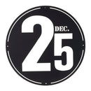 Melrose Cut Metal December 25th Plaque 24"D