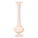 Melrose Pink Glass Stem Vase (Set of 2)