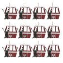 Melrose Metal Gondola Ornament (Set of 12)