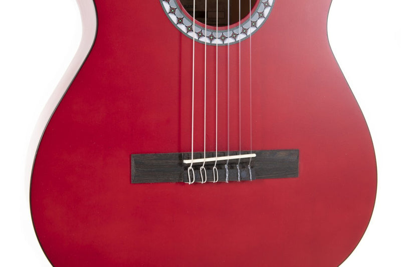 GEWA Basic Classical Guitar 3/4 – Transparent Red – PS510‑143