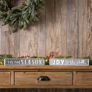 Melrose Metal Holiday Sentiment Sign (Set of 2)