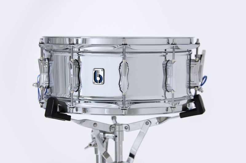 British Drum Co Bluebird 6″×14″ Chrome‑Over‑Brass Snare Drum
