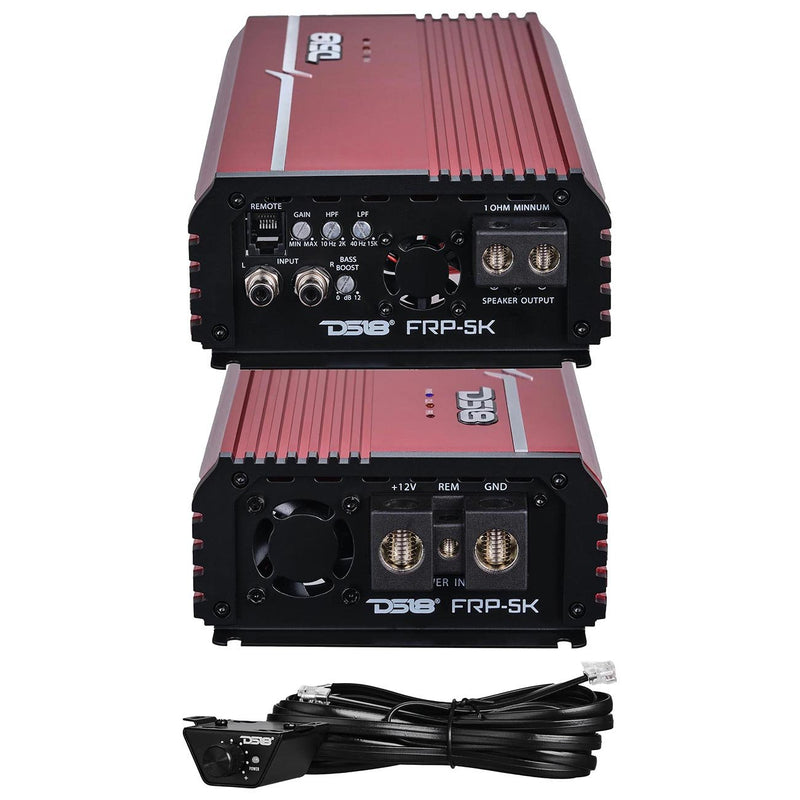 DS18 FRP5KRD Monoblock 5000W RMS Amplifier - Red