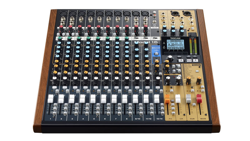 Tascam Model 16 All-in-One Mixing Studio: Mixer/Interface/Recorder