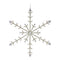 Jeweled Metal Snowflake Ornament (Set of 6)