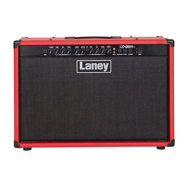 Laney LX120RT‑RED 120 W 2×12″ Electric Guitar Combo Amp w/ Reverb