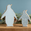 Melrose Wood Penguin Decor (Set of 2)