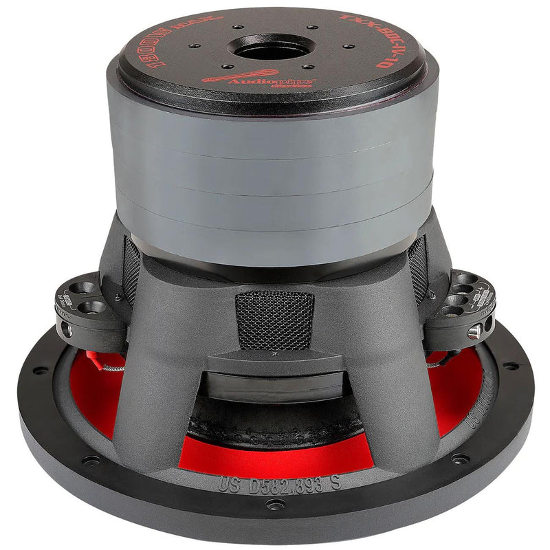 Audiopipe 10" Woofer 900W RMS/1800W Max Dual 4 Ohm Voice Coil - TXX-BDC-IV10