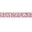 Melrose Candy Cane Print Wired Ribbon (Set of 2)