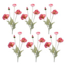 Melrose Poppy Floral Spray (Set of 6)