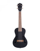 Bamboo Violin-Style Concert Ukulele 23″ - Black - U23‑VIO‑BK