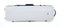 GEWA PURE Polycarbonate 2.4 Oblong Violin Case - White/Black - Subway Handle