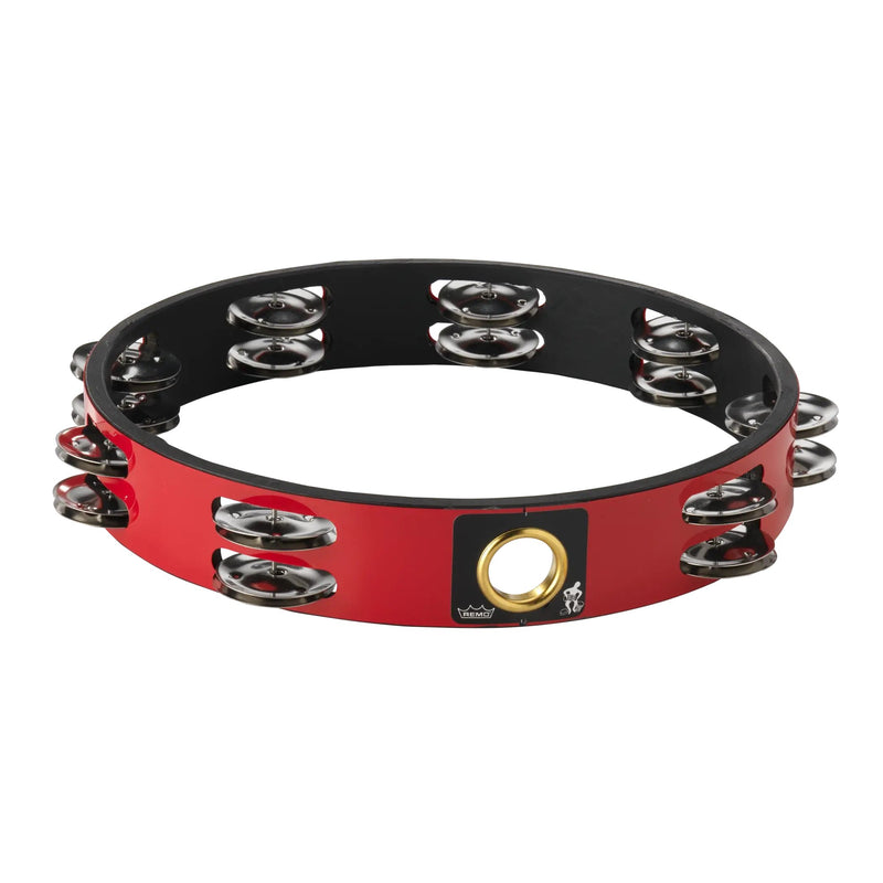 Remo 10" Double Row Headless Tambourine – Quadura Deep Red – TA-6210-52