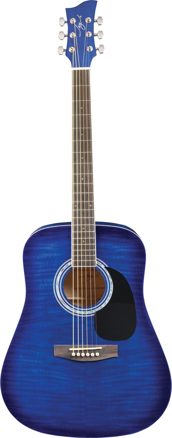 Jay Turser Jay-J 45F Dreadnought Acoustic Guitar - Blue Sunburst