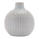 Melrose Notched Ceramic Bottle Vase (Set of 4)