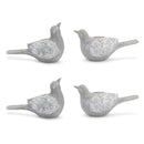 Melrose Stone Garden Bird Figurine (Set of 4)