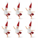Melrose Santa Yoga Ornament – Set of 6