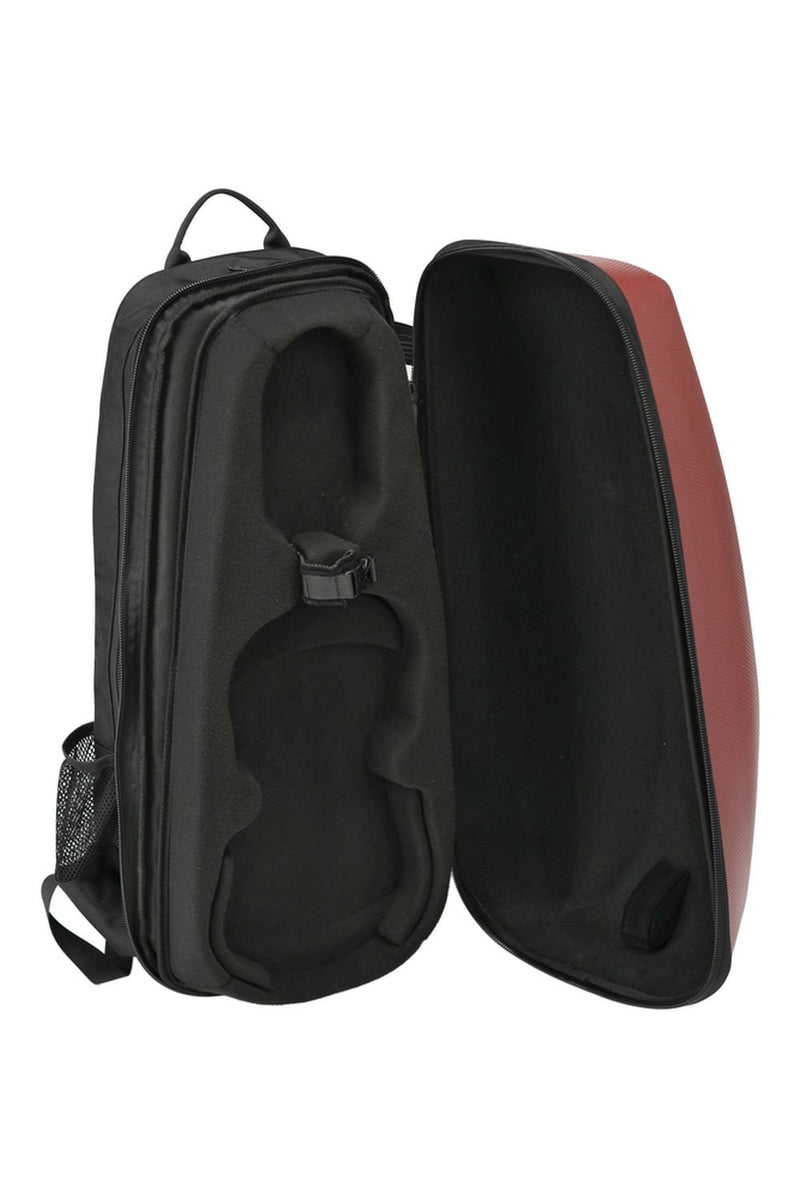 GEWA Space Bag Violin 4/4 - 3/4 Size Backpack - w/ Bow Case - Caraxis Red