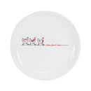 Melrose Stoneware Three French Hens Holiday Plate (Set of 4)