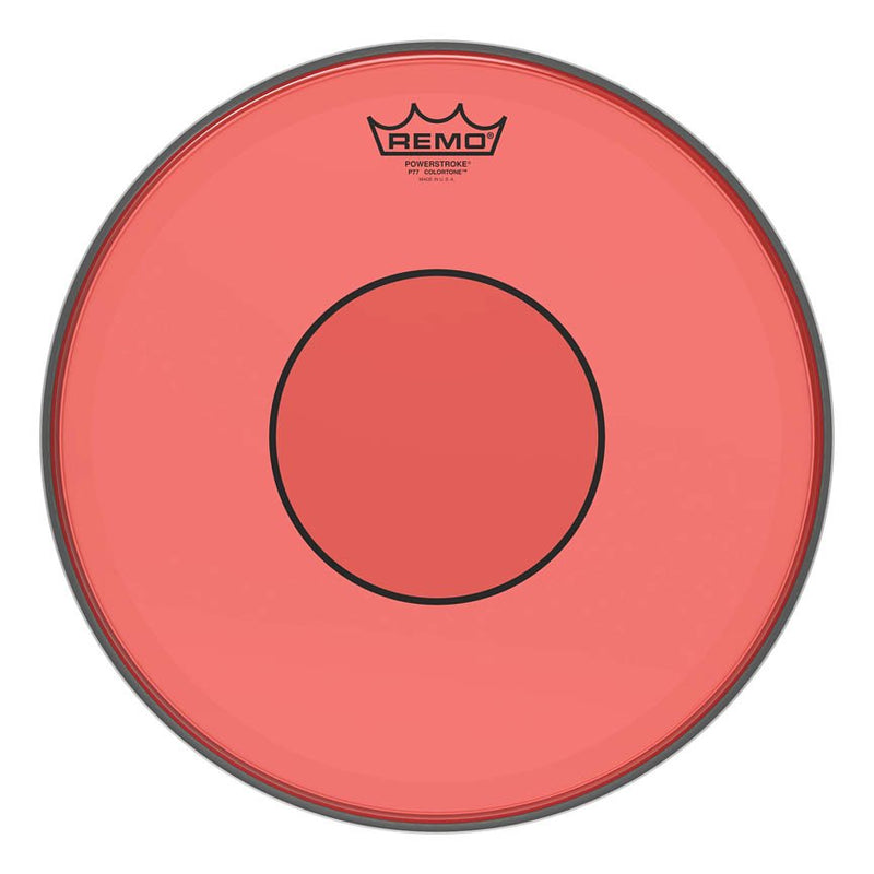 Remo 14" Powerstroke 77 Colortone Red Snare Batter Drumhead P7-0314-CT-RD