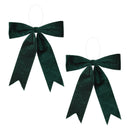 Melrose Emerald Green Holiday Bow (Set of 2)