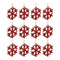 Wood Snowflake Ornament (Set of 12)