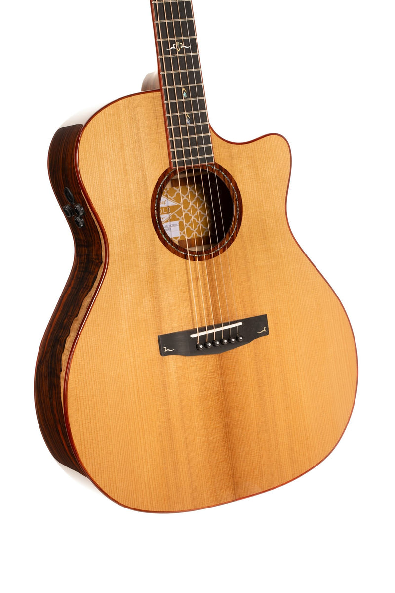 Cort Gold A10 Cocobolo Acoustic‑Electric Guitar – Natural Gloss