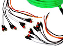 DEEJAY LED 36ft Multi-Amp Cable 10RCA Medusa Pink TBHMED36PINK