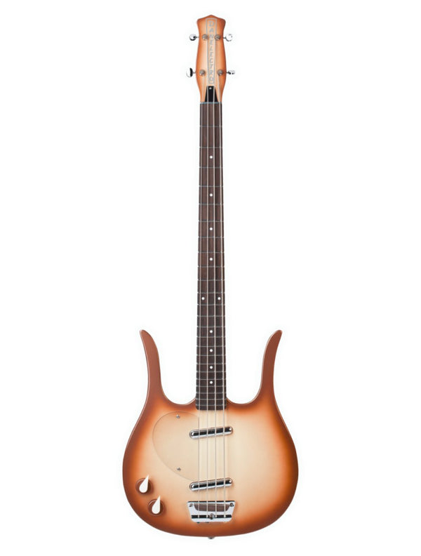 Danelectro Longhorn Short‑Scale Left‑Handed Bass Guitar - Copperburst