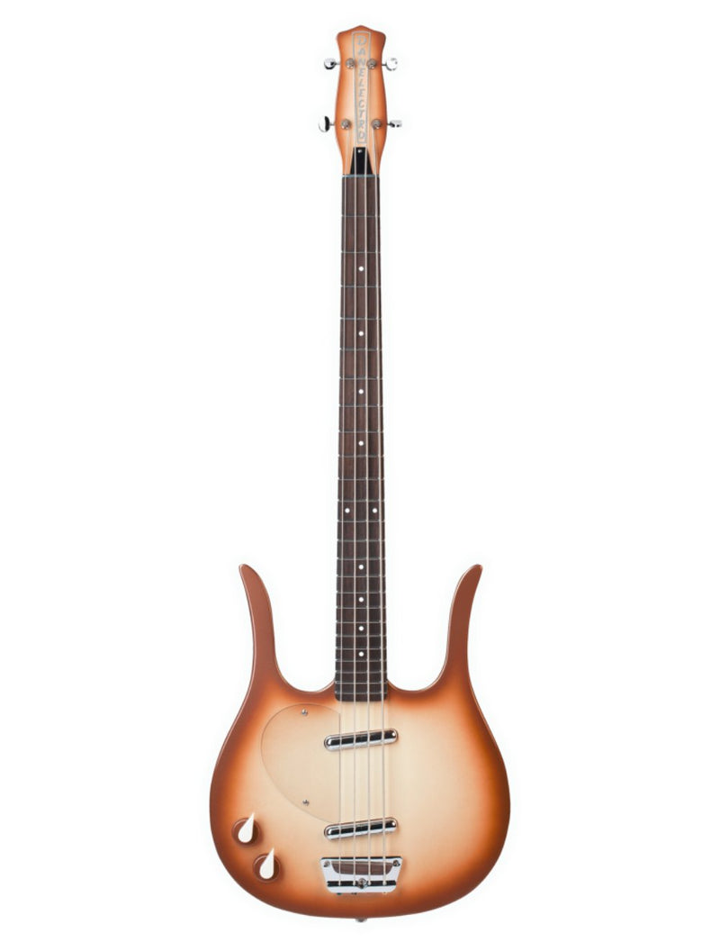 Danelectro Longhorn Short‑Scale Left‑Handed Bass Guitar - Copperburst